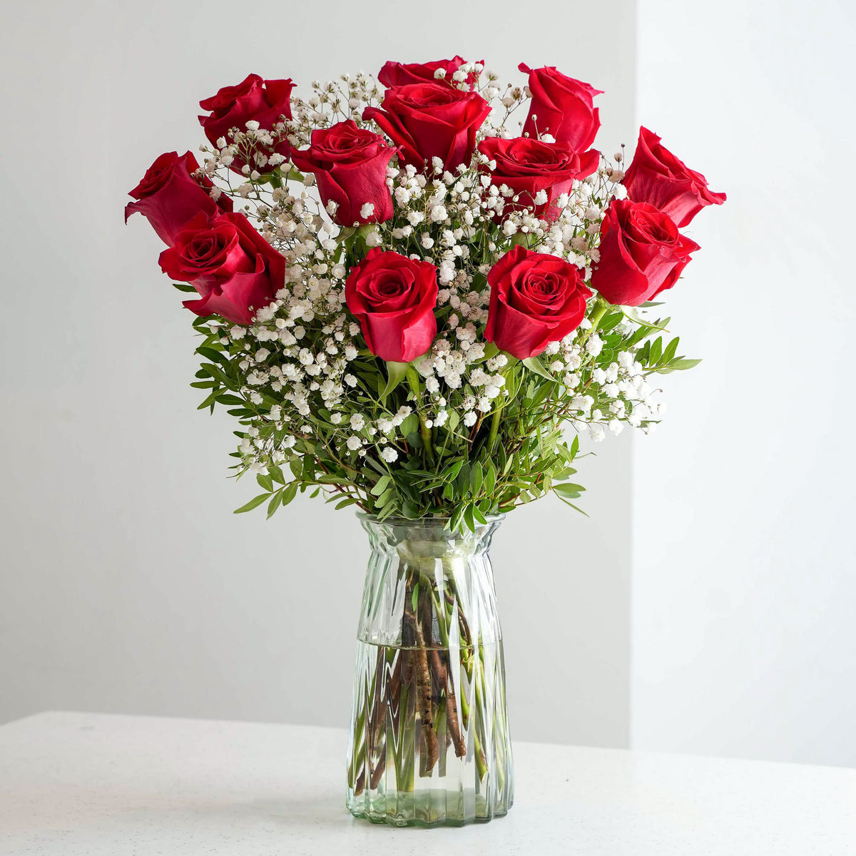Red Roses - Vase